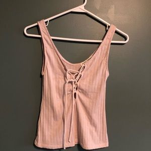 Urban outfitters cropped tie up tank!